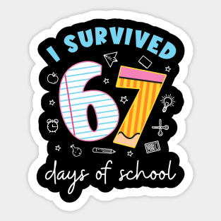 I-Survived-67-Days-of-School Sticker